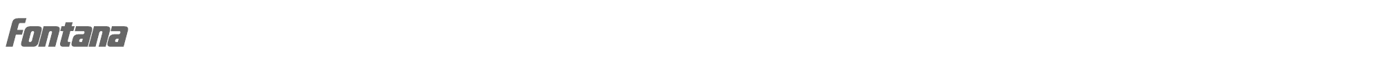 Sample characters Fontana Font